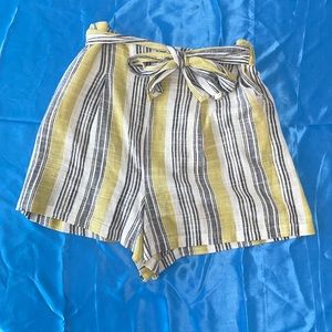 Vertically Striped Shorts
